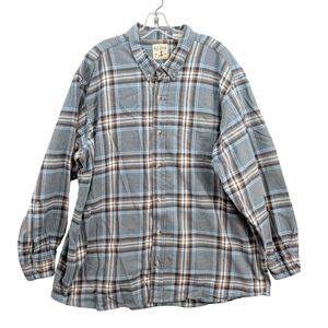 Red Head Brand Co. Men's Plaid Flannel‎ Shirt Long Sleeve Button Up Cotton